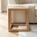 Unique Solid Oak Side Table with Century - Old Top - Inwood Solutions