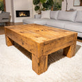 Reclaimed French Oak Coffee Table | Centuries Old Barn Oak - Inwood Solutions