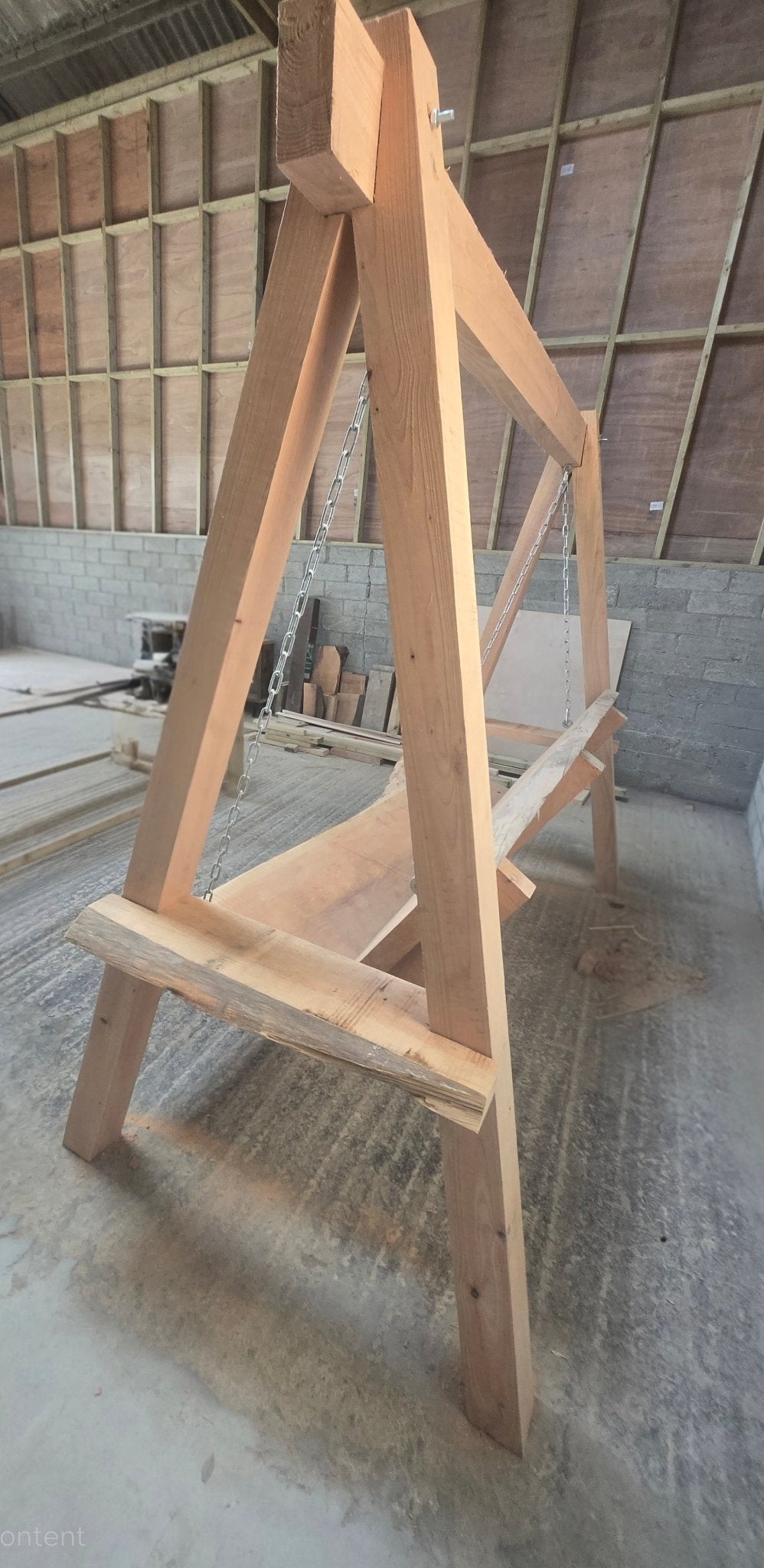 Premium Handcrafted chunky live edge Swing Seat - Limited Edition - Inwood Solutions