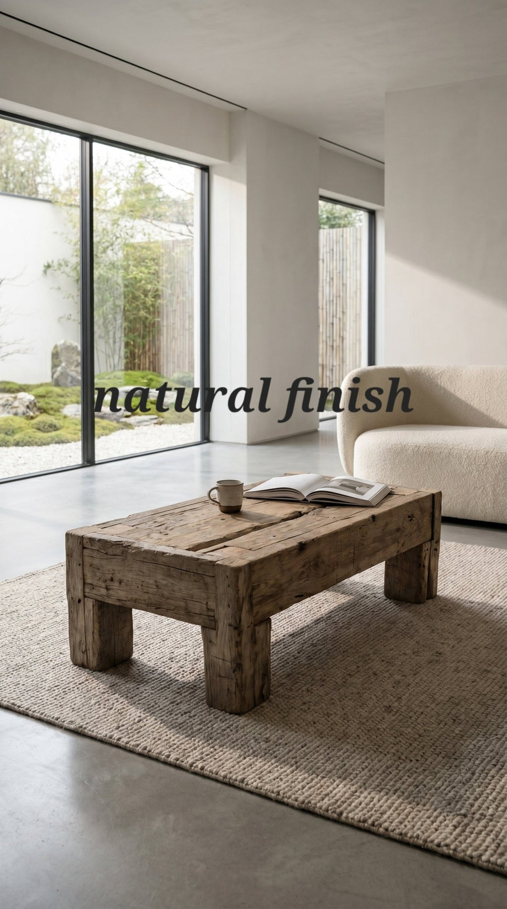 Reclaimed French Oak Coffee Table | Centuries Old Barn Oak - Inwood Solutions