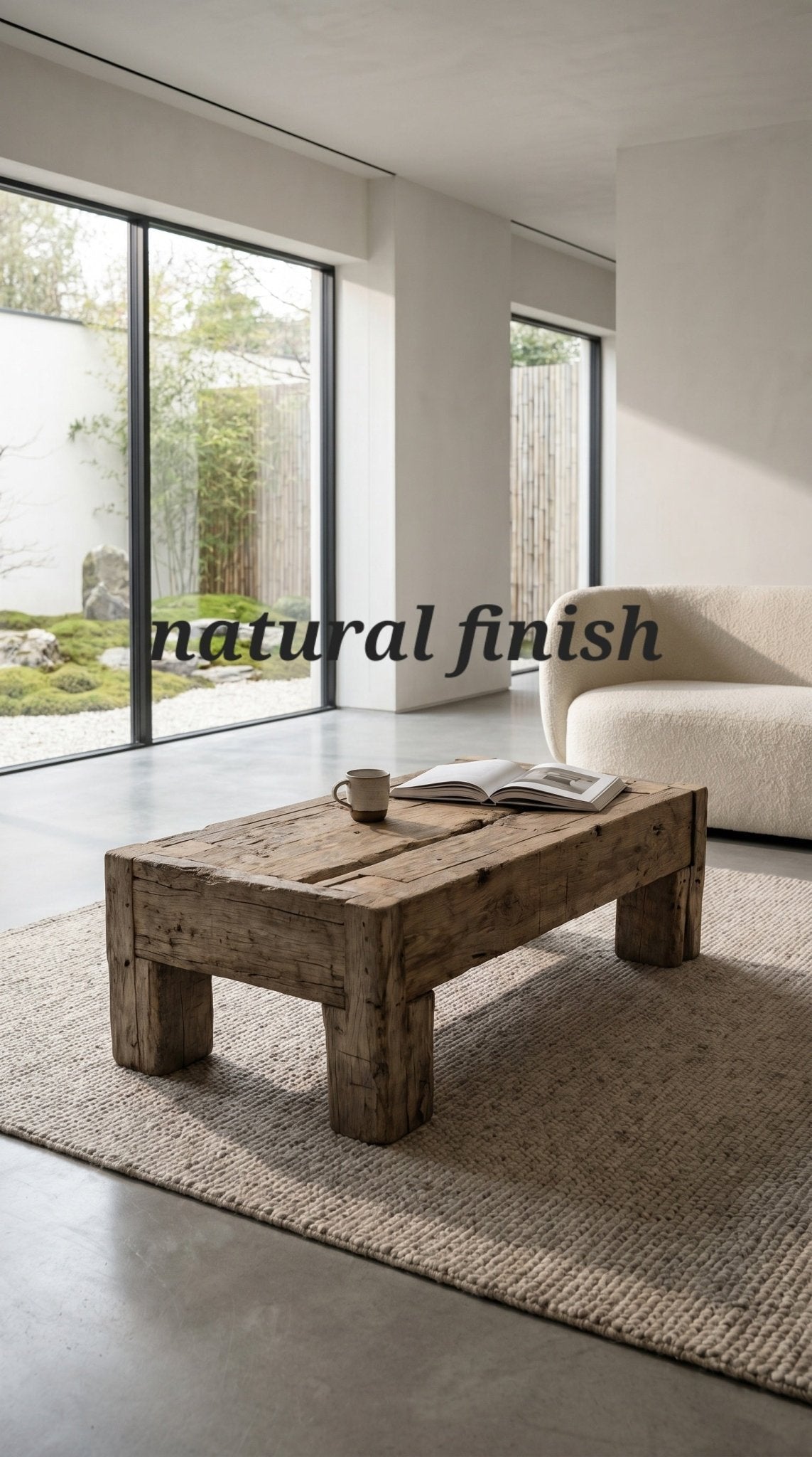 Reclaimed French Oak Coffee Table | Centuries Old Barn Oak - Inwood Solutions