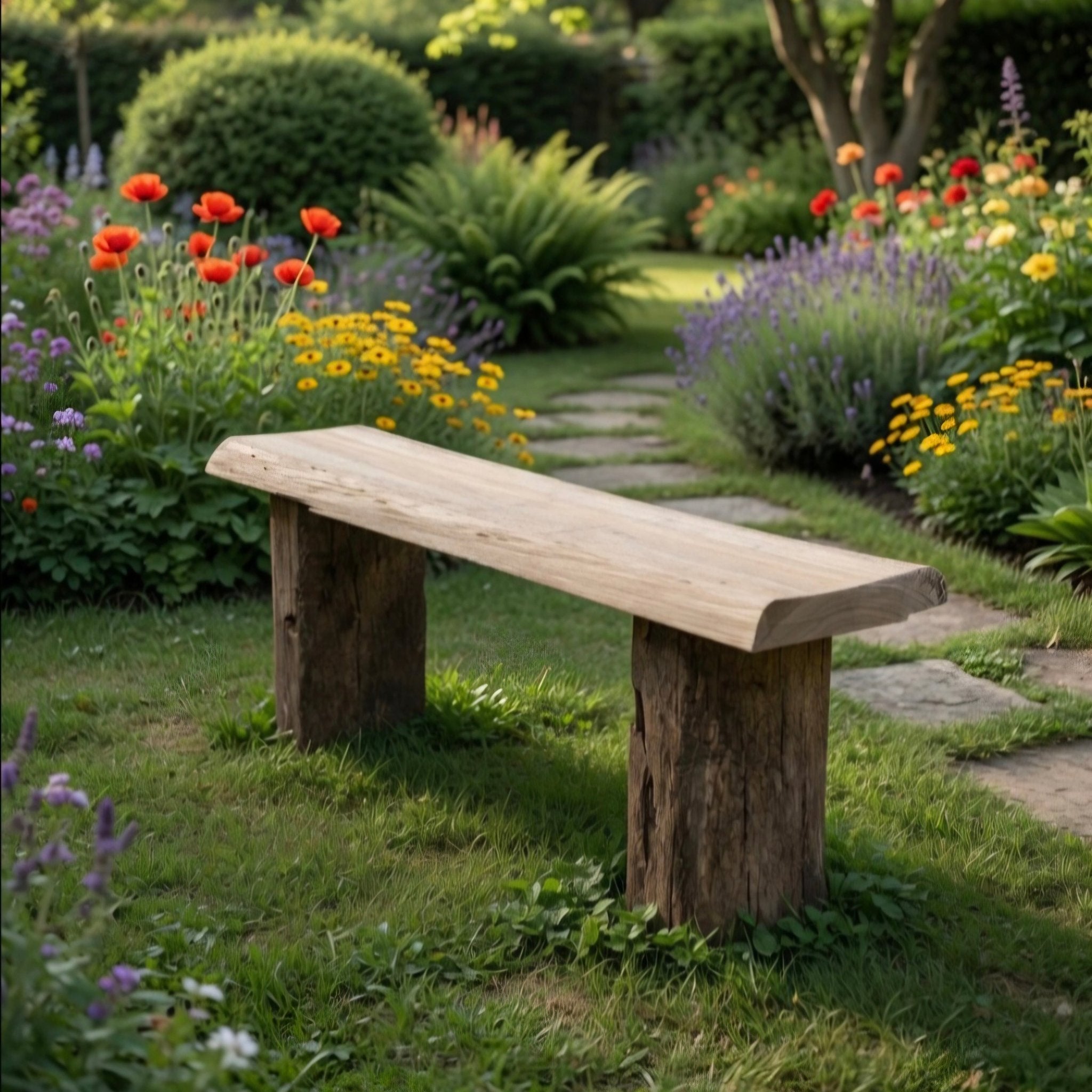 Simple Oak Bench - Inwood Solutions