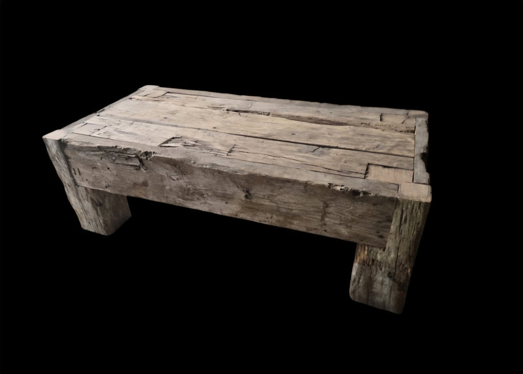 Reclaimed French Oak Coffee Table | Centuries Old Barn Oak - Inwood Solutions